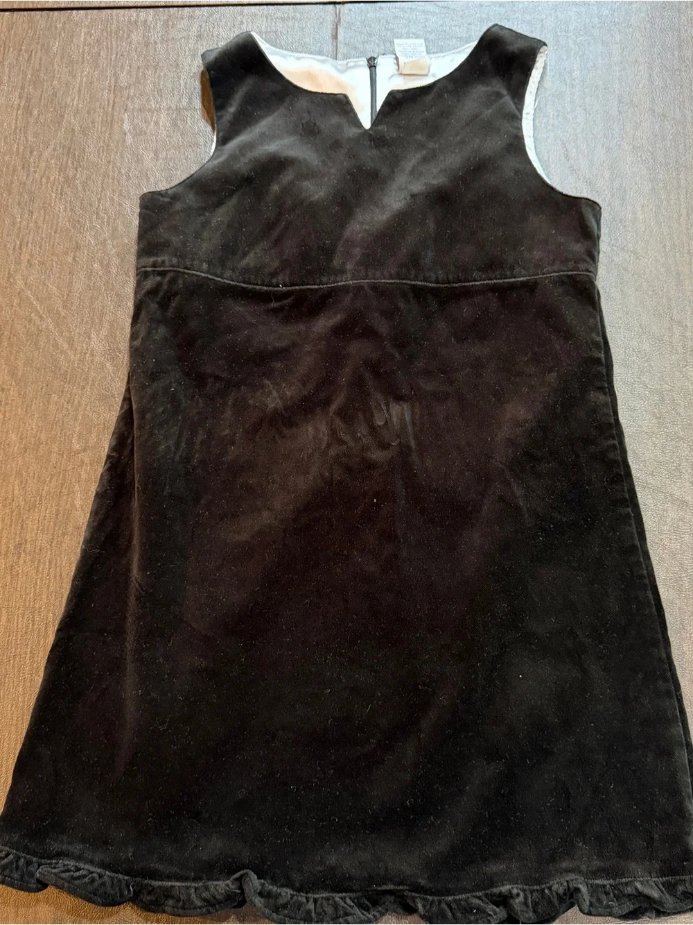 Gap Factory Store Girls Black Velvet Dress Size S (5-6)